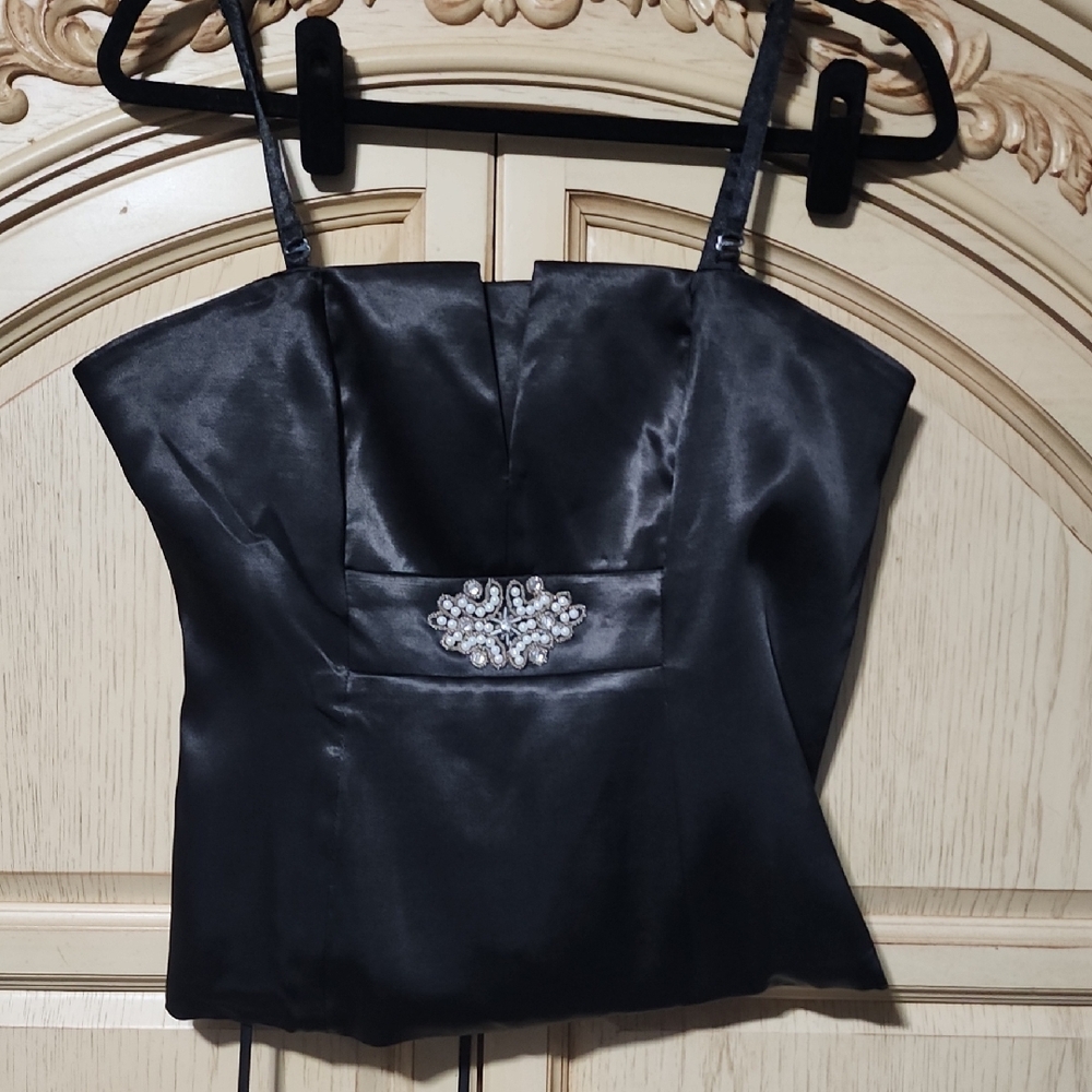 VENUS Black Bustier Camisole Top